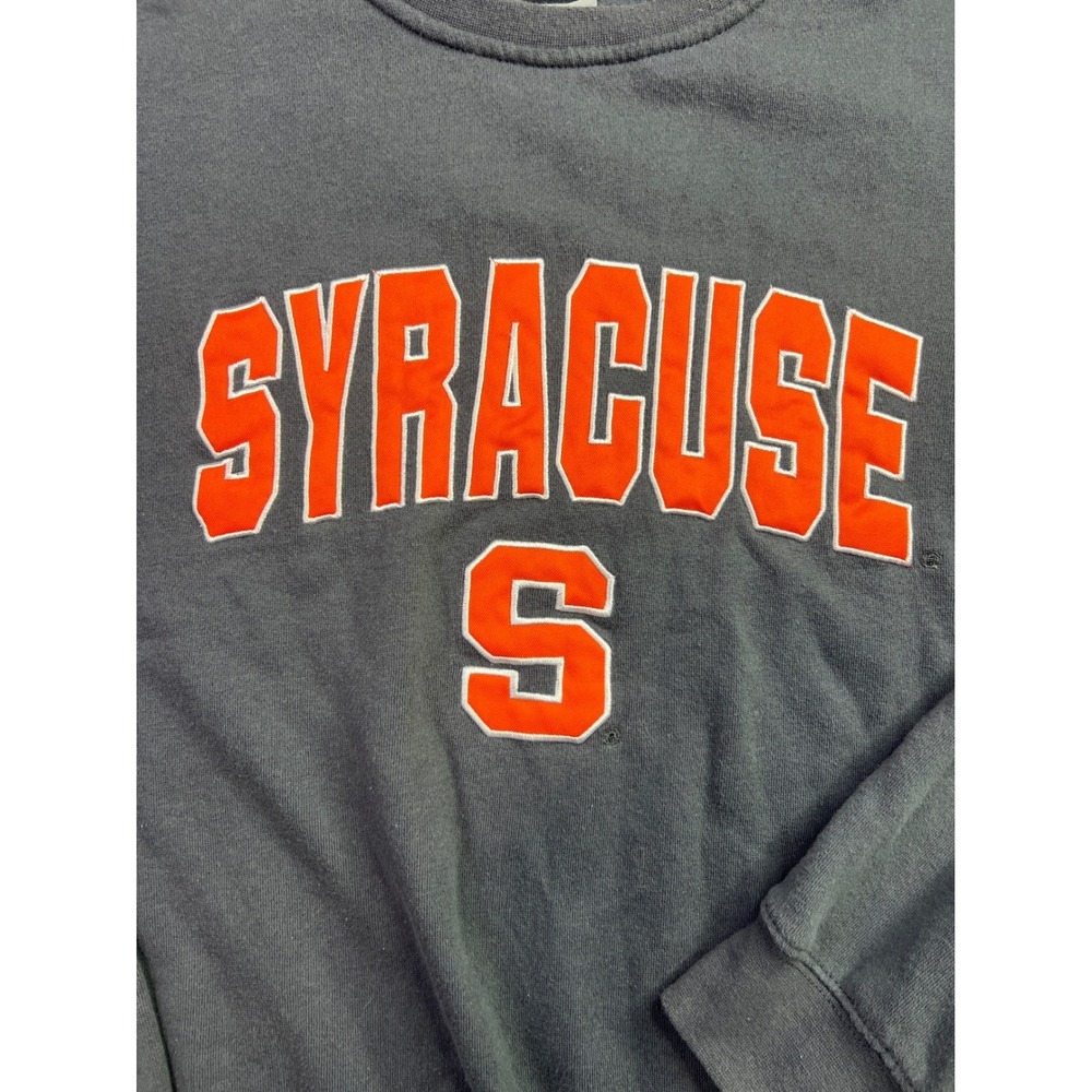 Stadium Athletics Syracuse University Sweatshirt Mens Large Gray Orange Crewneck - Picture 4 of 9